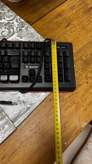 Teclado Gaming Tempest Negro y Rojo