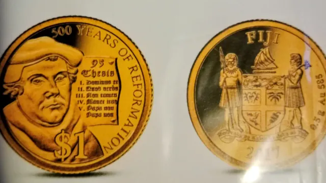 Moneda Oro Fiji 0.5g 585 2011
