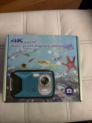Cámara Digital 4K Waterproof Azul