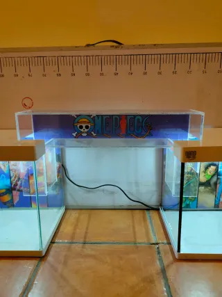 Nano acuario doble con puente metacrilato one piec