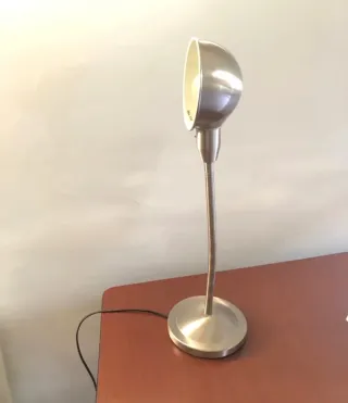 Flexo Lámpara Escritorio Metal Plata