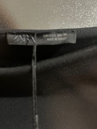 Body Zara Negro y Rosa Talla L