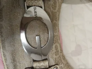 Borsa Guess Vintage Beige e Argento