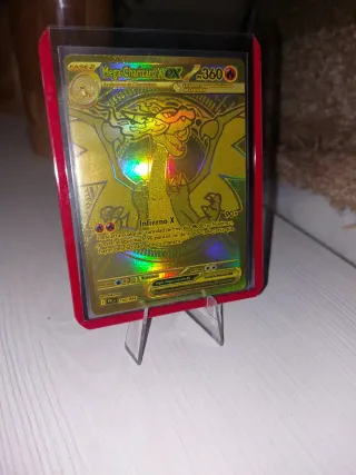 Mega Charizard X EX Dorada fuegos fantasmales esp