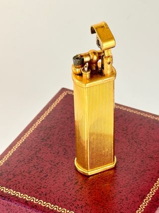 Encendedor Dunhill 1980 Vintage chapado en oro