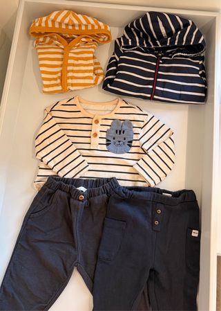 Conjunto Ropa Infantil Rayas 3-6 meses