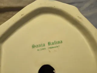 Figura vintage Fallera de porcelana – Santa Rufina