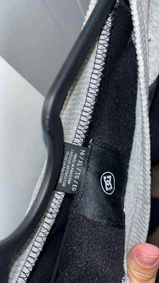 Sudadera DC Shoes Negra y Gris