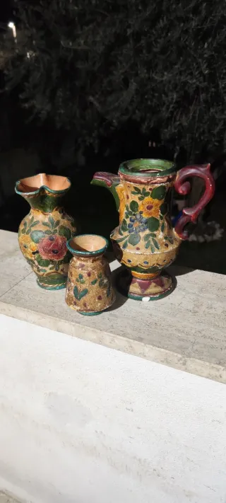 Set Ceramica Deruta Vaso Brocca Piccolo