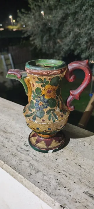 Set Ceramica Deruta Vaso Brocca Piccolo