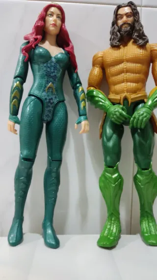 SUPER LOTE DC MERA Y AQUAMAN TAMAÑO GRANDE