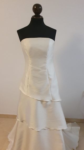 Vestido de Novia Nuevo Mikado y Organza