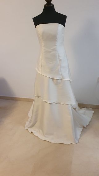 Vestido de Novia Nuevo Mikado y Organza