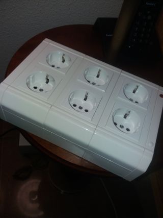 Caja 6 Enchufes Exteriores con Testigo