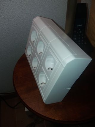 Caja 6 Enchufes Exteriores con Testigo