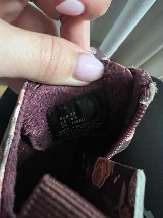 Botas niña estampadas flores  Talla 23