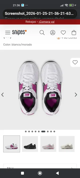 Nike Zoom Vomero 5 (GS) Blanco/Morado