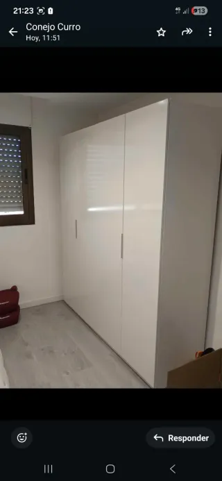 Armario 4 puertas blanco