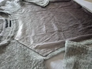 Jersey Salsa Degradado Gris y Plateado