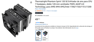 Refrigerador Thermalright Phantom Spirit 120 SE
