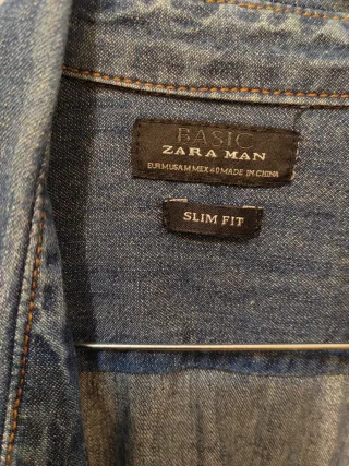 Camisa vaquera Zara Talla M