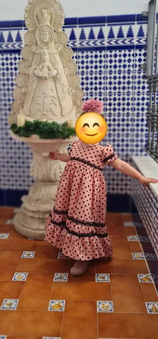 Traje Flamenca Niña Lunares