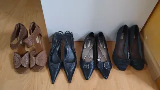 Lote Zapatos Talla 41 Marrones y Negros