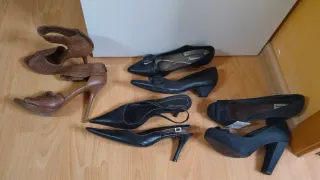 Lote Zapatos Talla 41 Marrones y Negros
