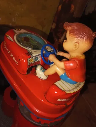 Coche Juguete Antiguo Speed Star,no funciona .