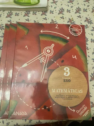 Libros de 3° ESO de Matemáticas Anaya