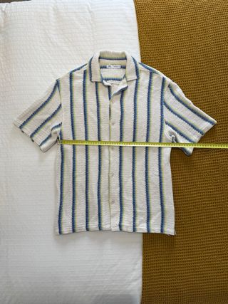Camisa Crochet Zara Rayas Talla M