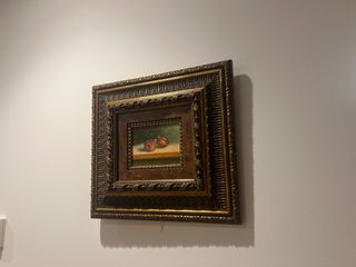 Cuadro decorativo madera y metal