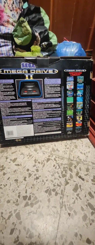 Consola Sega Mega Drive 16 Bits Negra