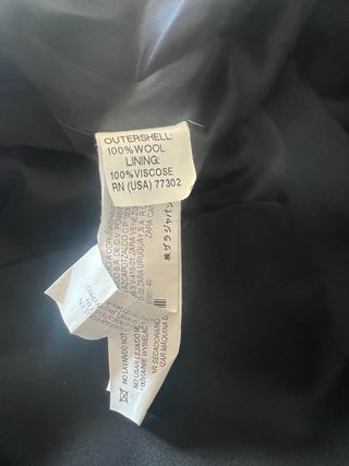 Tubino nero lana Zara Woman taglia S