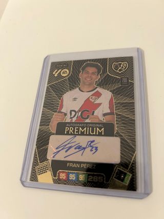 Cromo Fran Pérez Panini Premium Autógrafo
