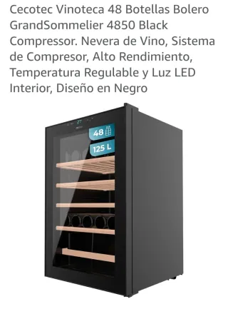 Vinoteca Cecotec Negra