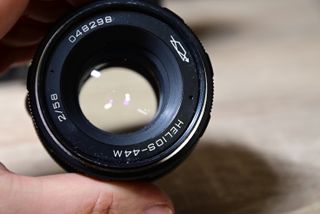 Cámara Zenit E + Objetivo Helios 44M