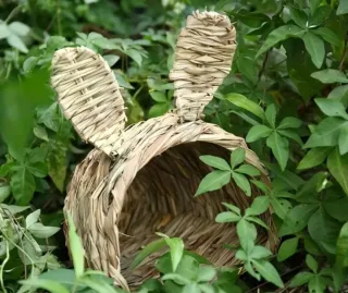 Casita NUEVA mimbre roedor/conejo