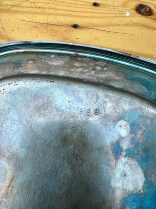 CONJUNTO DE BANDEJAS PLATEADAS