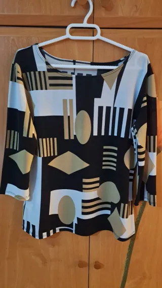 Camiseta manga 3/4 estampada