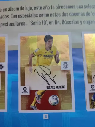 Colección de cromos de fútbol Serie 10