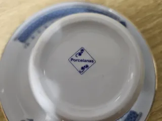 Juego de tazas de café de porcelana