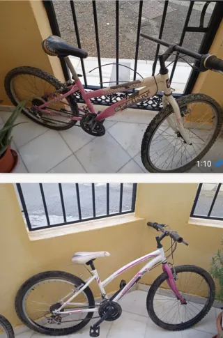 Bicicletas de niña de 24 pulgadas.