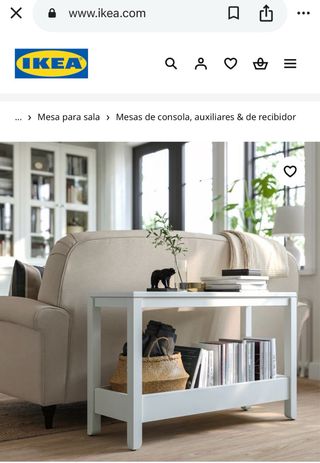 Consola IKEA HAVSTA Pino Macizo Blanca