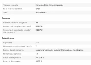 Horno Bosch HBA574ES3