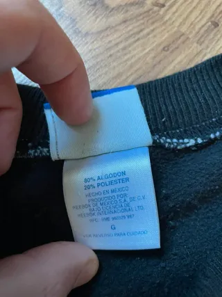 Sudadera Reebok Negra