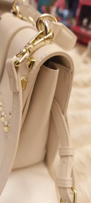 Borsa Pinko Up Beige con Borchie Oro