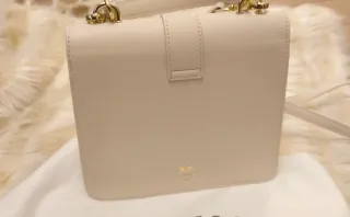 Borsa Pinko Up Beige con Borchie Oro