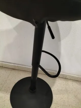 Taburete alto cocina bar negro