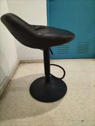 Taburete alto cocina bar negro